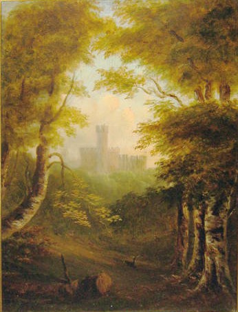 Envisioning the Writer's Journey? Actually an oil painting of Raby Castle by Lady Anne Barnard, writer and artist, from Emache, Wikimedia Commons